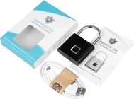 キーレス速い満たす携帯用スマートな指紋の南京錠USBは反盗難の鍵を開ける