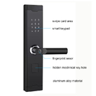 生物測定のスマートな指紋のドア ロックのアルミ合金 6V 4x AA 電池