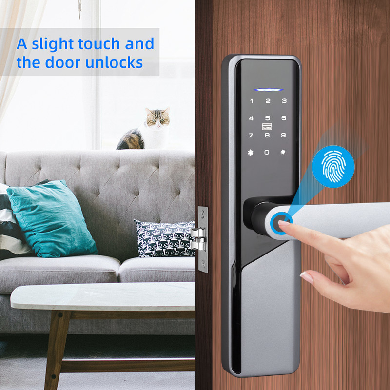 アルミ合金の安全家のアパートのためのスマートな指紋のドア ロック
