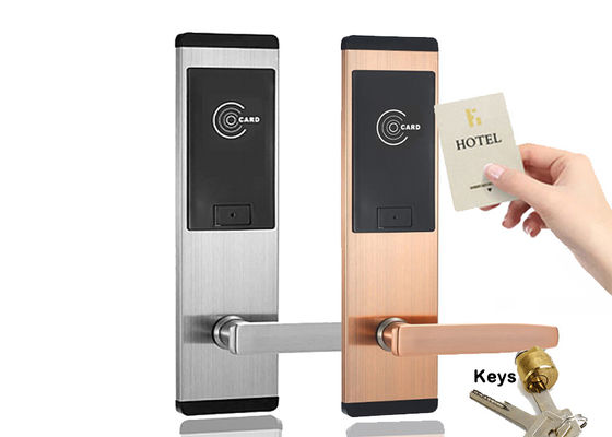 FCCカード アクセスのドア ロック システム ホテルのステンレス鋼の電子ロック